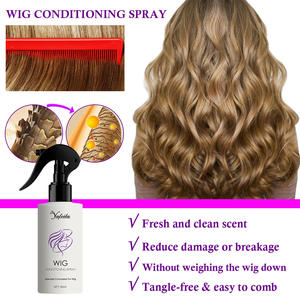 Set Professionale 2 in 1 per la Cura delle Parrucche Sintetiche, <span class=keywords><strong>Shampoo</strong></span> e Balsamo Idratante Senza Solfati per Extension e Parrucche, Personalizzato per Capelli Umani - Product Image 3