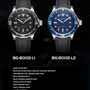 Reloj Automático BG8002 para hombre, reloj de pulsera mecánico deportivo de 44mm, reloj de buceo resistente al agua hasta 20ATM, bisel giratorio de zafiro C3 luminoso - Product Image 6