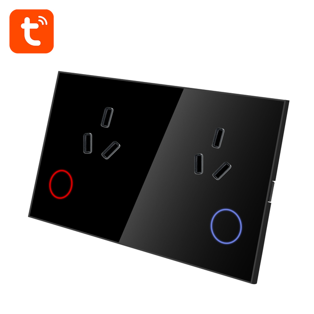 AU Standard Smart Socket Wifi Touch Switch Wall Socket Works With Alexa and Google Assistant Wall Power Socket