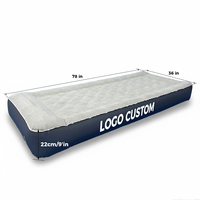 Matelas de lit gonflable automatique avec pompe intégrée, gonflage rapide, petit format pliable, résistant à l'eau, moderne, anti-fuite