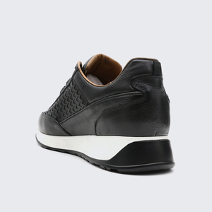 Nouvelles baskets sportives en cuir véritable, confortables, antidérapantes, respirantes, avec lacets et semelle intérieure en fourrure, baskets pour hommes printemps - Product Image 3
