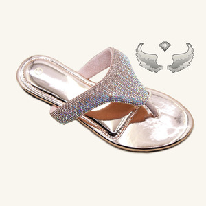 Fashionable Beach-style Lightweight Sequined Casual <b>Open</b>-<b>toe</b> Slip-on Sandals for Women, Highly Popular and in Demand. - Product Image 2