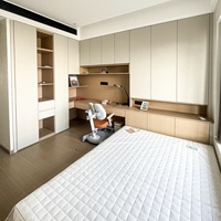 Ensemble de chambre à coucher moderne de luxe personnalisé Lit tatami intégré avec armoire et bureau Design tout-en-un Garantie de 5 ans