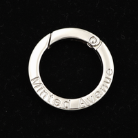 Klip Aksesoris Tas Jinzi Model 8388 Kualitas Tinggi 13mm 17mm 19.6mm 26.5mm 30mm 38mm Logam Mewah Logo Terukir Kustom Cincin O Pegas