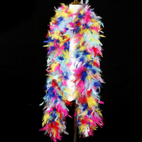 Boas en plumes de dinde multicolores / Chandelles, différents poids disponibles, idéaux pour les couronnes DIY, les bouquets et les décorations de Noël