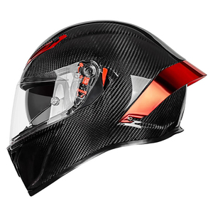 Wholesale New High Quality Genuine Carbon Fiber Full Face Motorcycle Helmet Dual Visor DOT Approved Safety Riding - Product Image 2