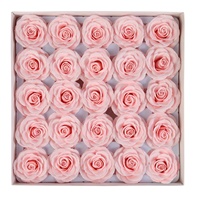 Aierflorist 25 pièces de roses éternelles parfumées extra-larges à sept couches, en forme de fleur de savon, pour bouquet ou coffret cadeau