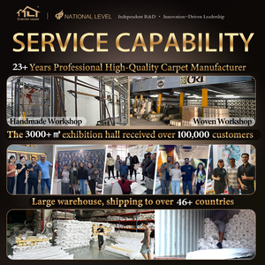 Thảm trải sàn Ba Tư cổ điển Dsermer, họa tiết hoa, chất liệu acrylic, độ dày trung bình, mặt sau bằng sợi đay, chống trơn trượt, sang trọng, kích thước lớn, dùng cho phòng khách - Product Image 4