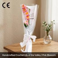 Nouveau bouquet de fleurs séchées artificielles en soie tissées à la main, muguet à tige unique, emballage moderne et raffiné, polyvalent
