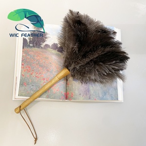 <span class=keywords><strong>Plumeau</strong></span> de plumes d'autruche à poignée en bois, doux et de haute qualité, prix d'usine, vente bon marché - Product Image 2