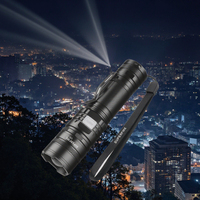 Lampe torche LED tactique rechargeable Superfire V8-S, 1000+ lumens, portée du faisceau de 300 m, mise au point réglable, étanche IP34, en aluminium