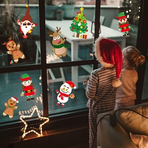 20 Pièces de Puzzles de Noël DIY pour Enfants, Motifs Père Noël et Bonhomme de Neige, Créatifs, Autocollants, Imperméables, Cadeaux Promotionnels Offset - Product Image 4