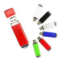 Nouvelle clé USB étanche avec lumière LED 8 Go/16 Go/32 Go USB 2.0 en plastique style briquet, impression de logo personnalisée, garantie 3 ans
