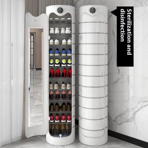 Désinfection intelligente 360 Armoire à <span class=keywords><strong>chaussures</strong></span> rotative moderne en bois haute verticale cylindrique Rack Home Door Storage Narrow - Product Image 1