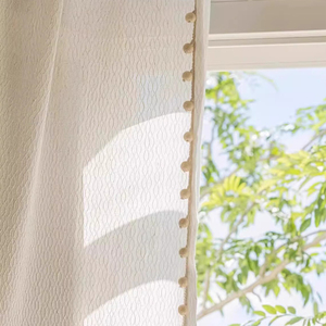 ZSHINE Modern Soft Drape Light-Filtering but Non-See-Through Vintage Sheer Curtain for BedroomLiving Room Bay <strong>Windows</strong> - Product Image 3