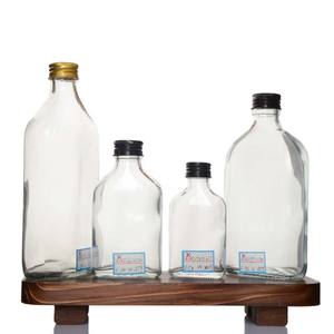 Flacons en verre transparent Offre Spéciale 100/200/250/350 ml Glace Café Lait Thé Jus Boisson Liqueur Vin Bouteille en verre Pot - Product Image 2