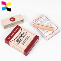 Jeu de cartes à jouer personnalisées avec recettes, cartes de cuisine motivantes, cartes à jouer personnalisées avec boîte