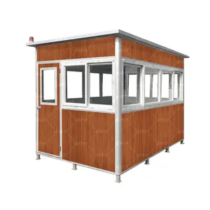 공장 안전한 금속 shack 우아한 보초 상자, 별장을 위한 휴대용 임시 간이 건축물 안전 오두막