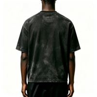T-shirt Vintage Décontracté Oversize Col Rond Streetwear Hip Hop Classique Effet Délavé Brodé Style Old Money – Nouveauté Fournisseur