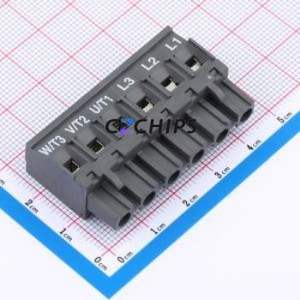 122-D-121/06-BNA Plug-in Terminal Block P=7.5mm Connector ( Construction: 1x6P )( Pitch: 7.5mm )( Color: Gray ) - Product Image 1