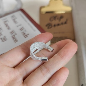 925 Sterling Silver Multi Layer <b>Ring</b> <b>Open</b> Design For Women Index Finger Everyday Wear Jewelry - Product Image 4