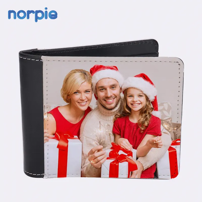 Оптовая продажа, бумажник с сублимационной печатью, односторонний бумажник из искусственной кожи для мужчин