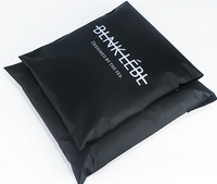 Emballage en plastique refermable de haute qualité personnalisé demi-Transparent noir mat givré Ziplock sac à fermeture éclair pour vêtements