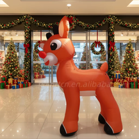 Renne de Noël Géant Gonflable pour Promotion Commerciale/Fête de Noël/Célébration des Fêtes/Animation de Grands Espaces