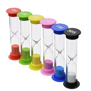 Modern Çevre Dostu Taşınabilir Hafif Kum Saati 10 Saniye ABS Cam El Yapımı Dayanıklı Silindirik Promosyon Hediyesi - Product Image 1