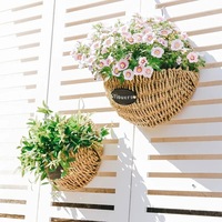 Panier suspendu en macramé moderne Offre Spéciale pour anniversaire et Diwali-Couleur et taille personnalisables Décoration de la maison