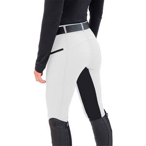 Mode européenne américaine <span class=keywords><strong>pantalon</strong></span> d'équitation pour hommes coupe ajustée stretch peigné décontracté skinny fermeture à glissière respirant plat Patchwork - Product Image 6