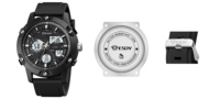Jam Tangan Taktis Survival Analog Digital Multifungsi dengan Layar Ganda, Logo Dapat Disesuaikan, Laris Manis