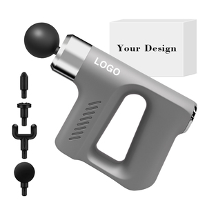 Masajeador Corporal Compacto Portátil para Pedidos al por Mayor, 4 Cabezales de Masaje, Pistola de Masaje Ajustable, Dispositivo de Estimulación Muscular de Tejido Profundo - Product Image 1