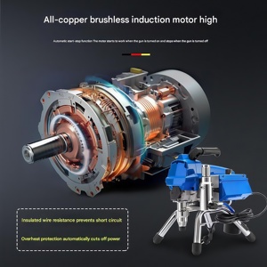 Industrial Grade Coating Equipment Hydraulic Airless Paint & Putty Sprayer with Filter <b>Meshes</b> - Product Image 5