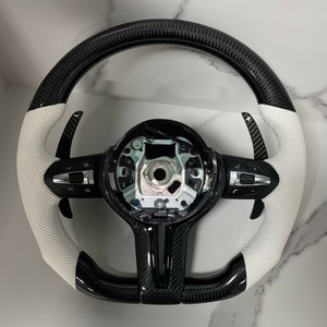 <span class=keywords><strong>Volante</strong></span> de Fibra de Carbono para Automóvil, <span class=keywords><strong>Volante</strong></span> de Cuero Blanco para <span class=keywords><strong>BMW</strong></span> F10 F30 E90 F70 E71 F31 F32 X5 X6 F01 F07 F20 F11 F22 M3 M5 - Product Image 1