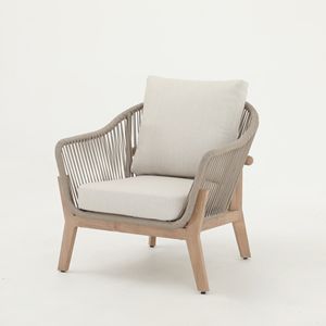 Ensemble de canapés d'extérieur Horika Leisure Terrace, mobilier de <span class=keywords><strong>jardin</strong></span> en aluminium avec structure en corde tressée, ensemble de meubles de patio - Product Image 4