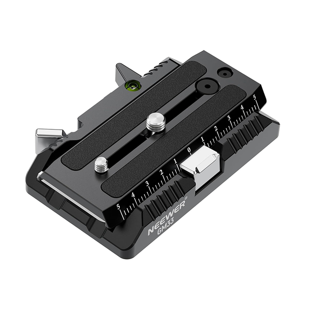 NEEWER 120mm Tripod Quick Release Plate & Clamp Kit Heavy Big Cinema Camera Quick Release Mount Adapter for Fluid Head
