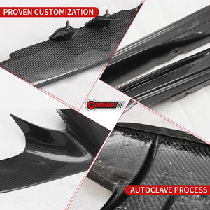 Kit de Carrocería de Fibra de Carbono Seca de Alta Calidad, Estilo OEM, para Ferrari F8, Alerón Delantero, Faldones Laterales, Difusor Trasero - Product Image 3