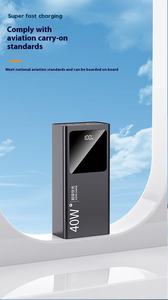 30000mAh Power Bank 22.5W PD QC3.0 Fast Charging LED Display Triple <b>USB</b> Type C Input Black Portable <b>Charger</b> - Product Image 2