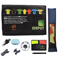 Johold Arbitre Football Arbitre sac outils Équipement Arbitre fournitures Carte rouge et jaune baromètre bord pick sifflet