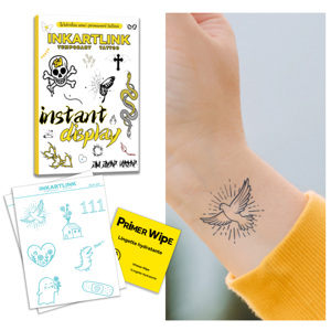 Tatuaje Temporal Semipermanente de Hierbas con Diseño de Fantasma y Dinosaurio, sin Agua, Duración de 7 Días, Arte Curativo, Venta al por Mayor - Product Image 1
