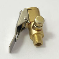 Clip de gonflage rapide des pneus Mandrins à air pour pneus de voiture portables, gonflage de contrôle d'air en laiton + extension de buse d'adaptateur de pompe de dégonflage Clip-on