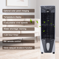 Panneau de commande tactile à LED en plastique durable Portable Réservoir d'eau électrique 20L Ventilateur refroidisseur d'air évaporatif en nid d'abeille