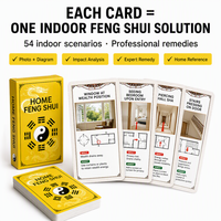 Cartes à Jouer Éducatives Personnalisées pour la Maison, Feng Shui Intérieur, OEM ODM, Coins Arrondis, Écologiques, Durables, Boîte en Papier Keji FS pour la Famille