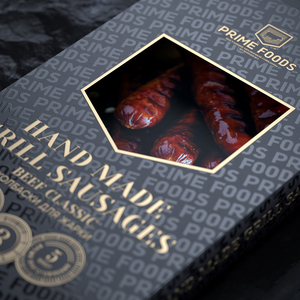 Tùy chỉnh cao cấp Xúc Xích gấp hộp vàng lá tại chỗ UV tông giấy hiển thị với cửa sổ treo lỗ in Bao bì hộp - Product Image 5