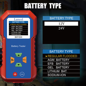 Тестер-анализатор для натрий-ионных и литиевых аккумуляторов 12-24В, двухпроводной зажим Кельвина, 1 год гарантии, 40-3000CCA, емкость 3-360Ач - Product Image 3