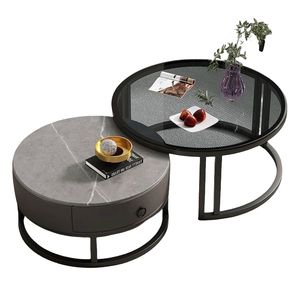 Mesa <span class=keywords><strong>de</strong></span> <span class=keywords><strong>Centro</strong></span> <span class=keywords><strong>de</strong></span> Piedra, para Sala <span class=keywords><strong>de</strong></span> Estar, Uso Doméstico, Estilo Nórdico, Mesa <span class=keywords><strong>de</strong></span> <span class=keywords><strong>Centro</strong></span> Moderna y Sencilla, Mesa <span class=keywords><strong>de</strong></span> Té Circular <span class=keywords><strong>de</strong></span> Lujo Ligero - Product Image 4