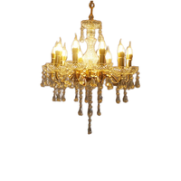 Nouveau lustre de mariage de luxe en métal avec cristal électrolytique en fer pour la décoration de plafond de scène, de fête ou de banquet