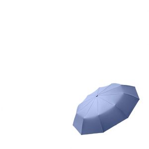Parapluie d'affaires transparent en pongé, de haute qualité, à ouverture automatique, pliable en 3 sections, entièrement automatique, style coréen classique, imprimé - Product Image 2