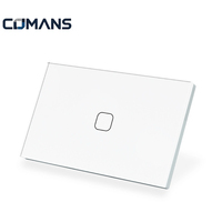 Interruptor Táctil Inteligente Comans Tuya Zigbee, Panel de Vidrio Táctil para Control de Voz por Altavoz Inteligente, Fabricante para EE. UU. y Australia